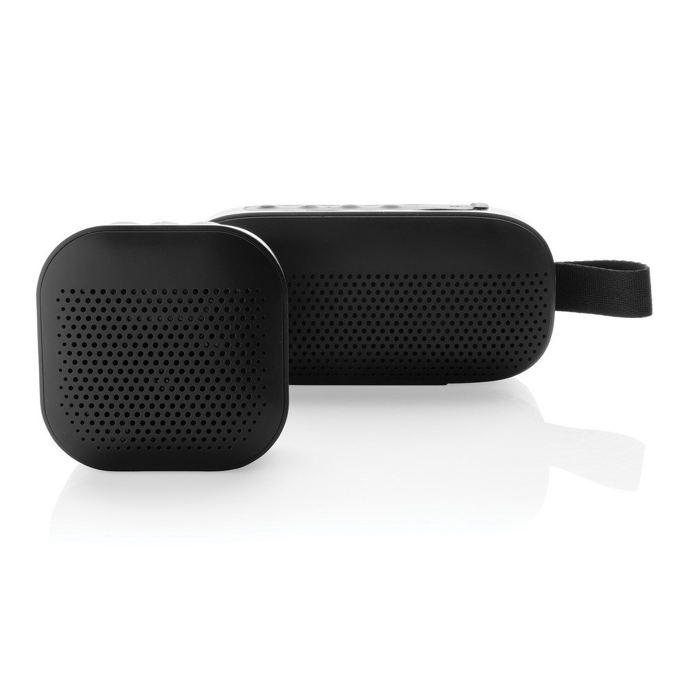 Ekologiczny głośnik bezprzewodowy Soundbox 3W z IPX4 - Głośniki z nadrukiem logo | VEBI - zdjęcie 6