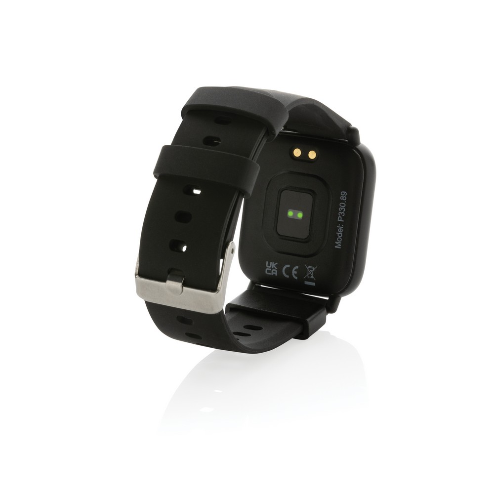 Smartwatch Eco z recyklingu - monitor aktywności 1,3" - Elektronika z nadrukiem logo | VEBI - zdjęcie 6