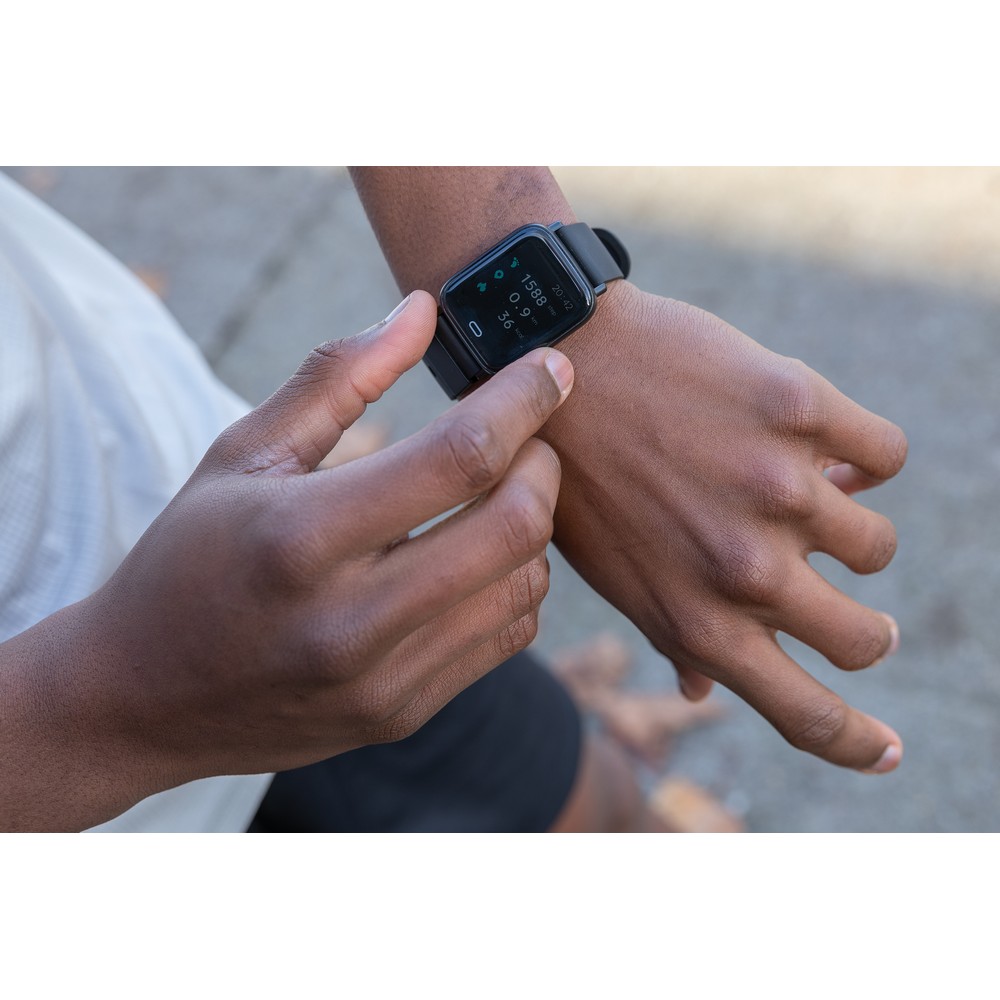 Smartwatch Eco z recyklingu - monitor aktywności 1,3" - Elektronika z nadrukiem logo | VEBI - zdjęcie 15