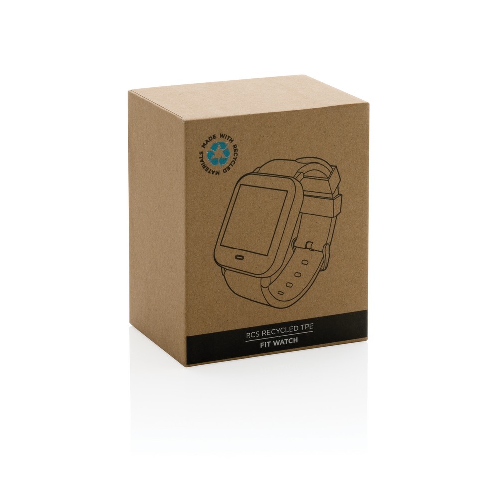 Smartwatch Eco z recyklingu - monitor aktywności 1,3" - Elektronika z nadrukiem logo | VEBI - zdjęcie 17