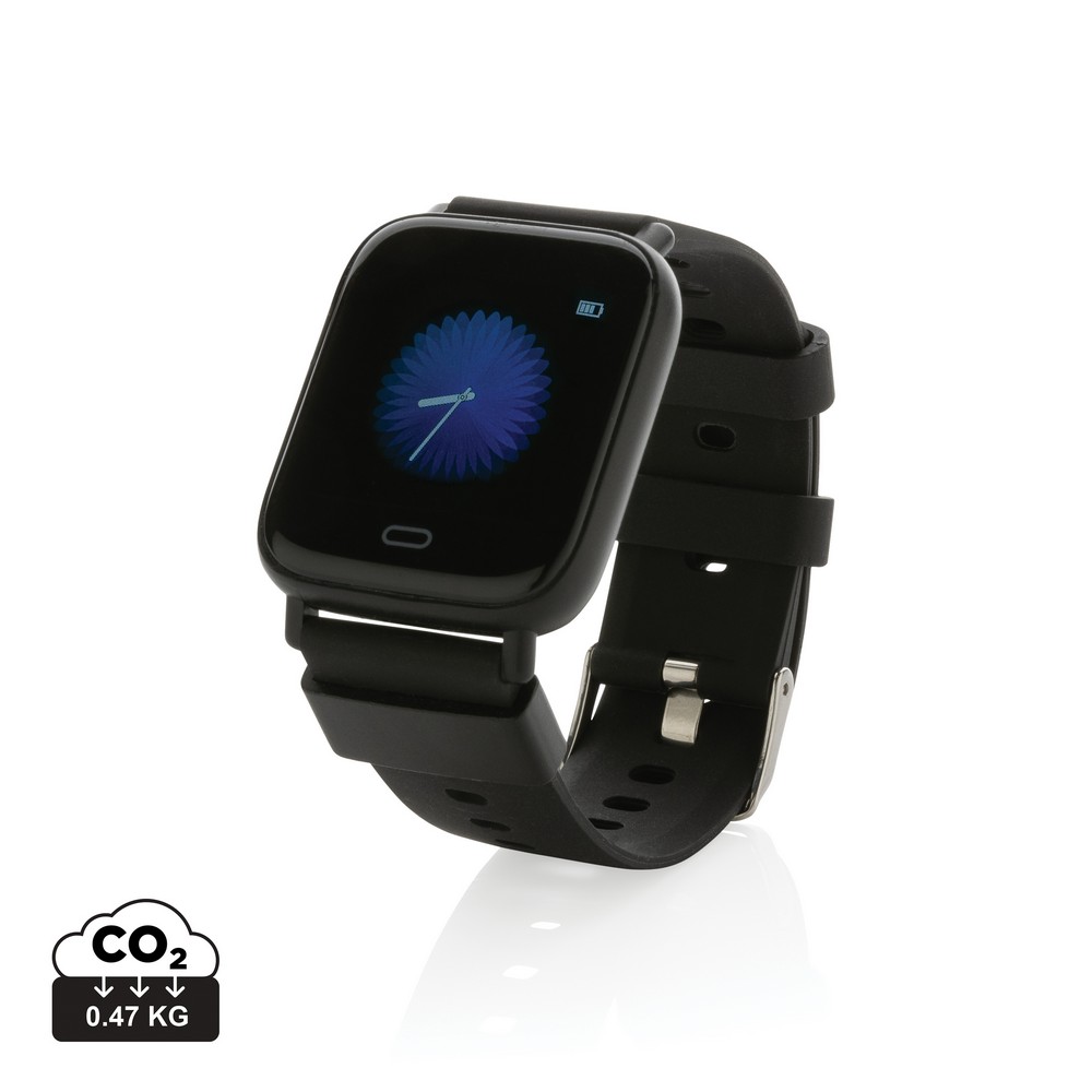 Smartwatch Eco z recyklingu - monitor aktywności 1,3" - Elektronika z nadrukiem logo | VEBI - zdjęcie 19