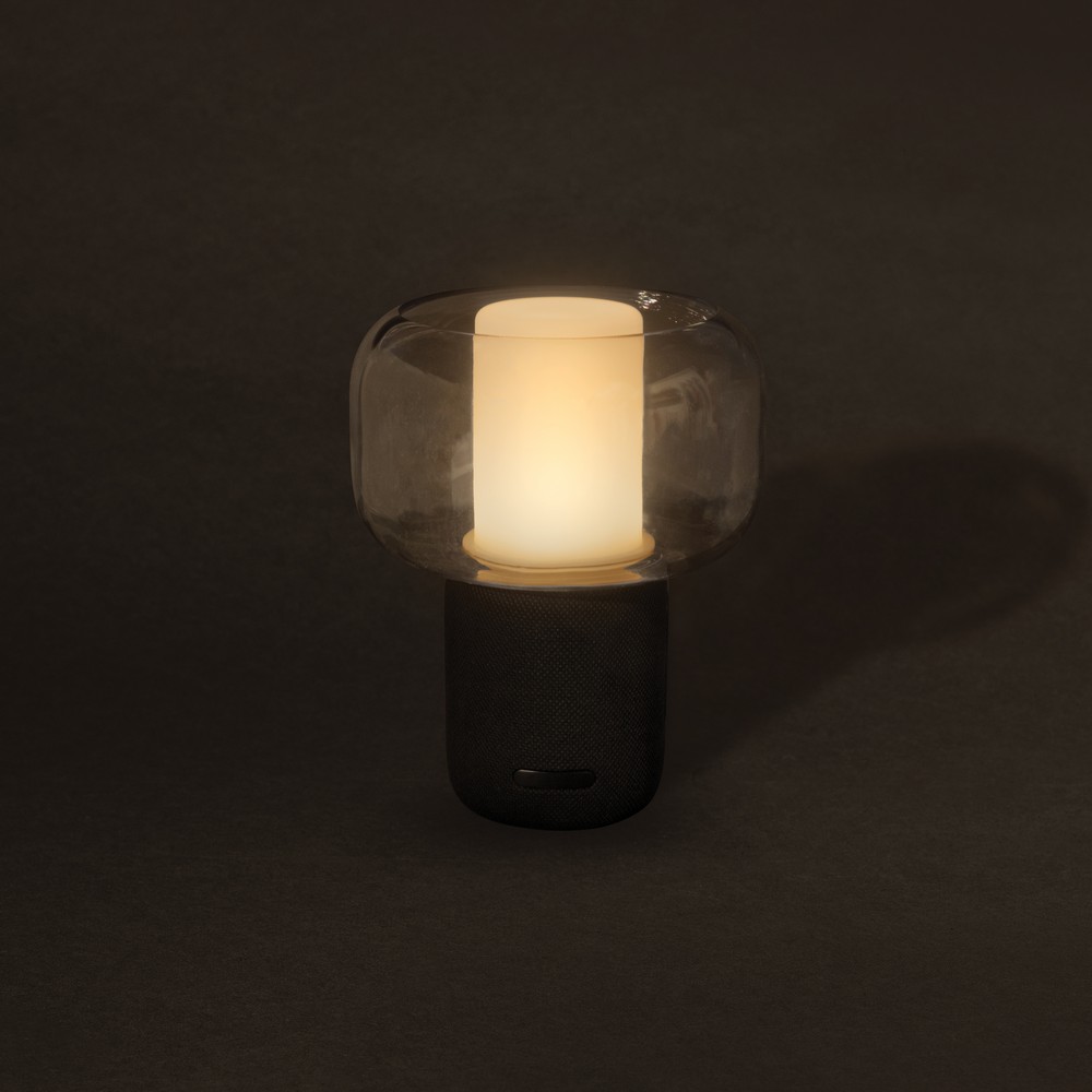 Głośnik biurkowy 10W z lampką LED - ekologiczny gadżet 2w1 - Głośniki z nadrukiem logo | VEBI - zdjęcie 12