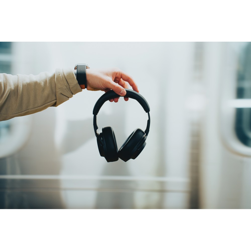 Słuchawki ANC Irvine z recyklingu - ekologiczne audio premium - Słuchawki z nadrukiem logo | VEBI - zdjęcie 15