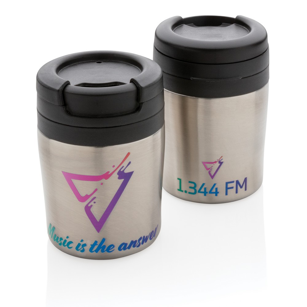 Kompaktowy kubek termiczny Coffee To Go 160ml - Kubki i butelki termiczne z nadrukiem logo | VEBI - zdjęcie 44