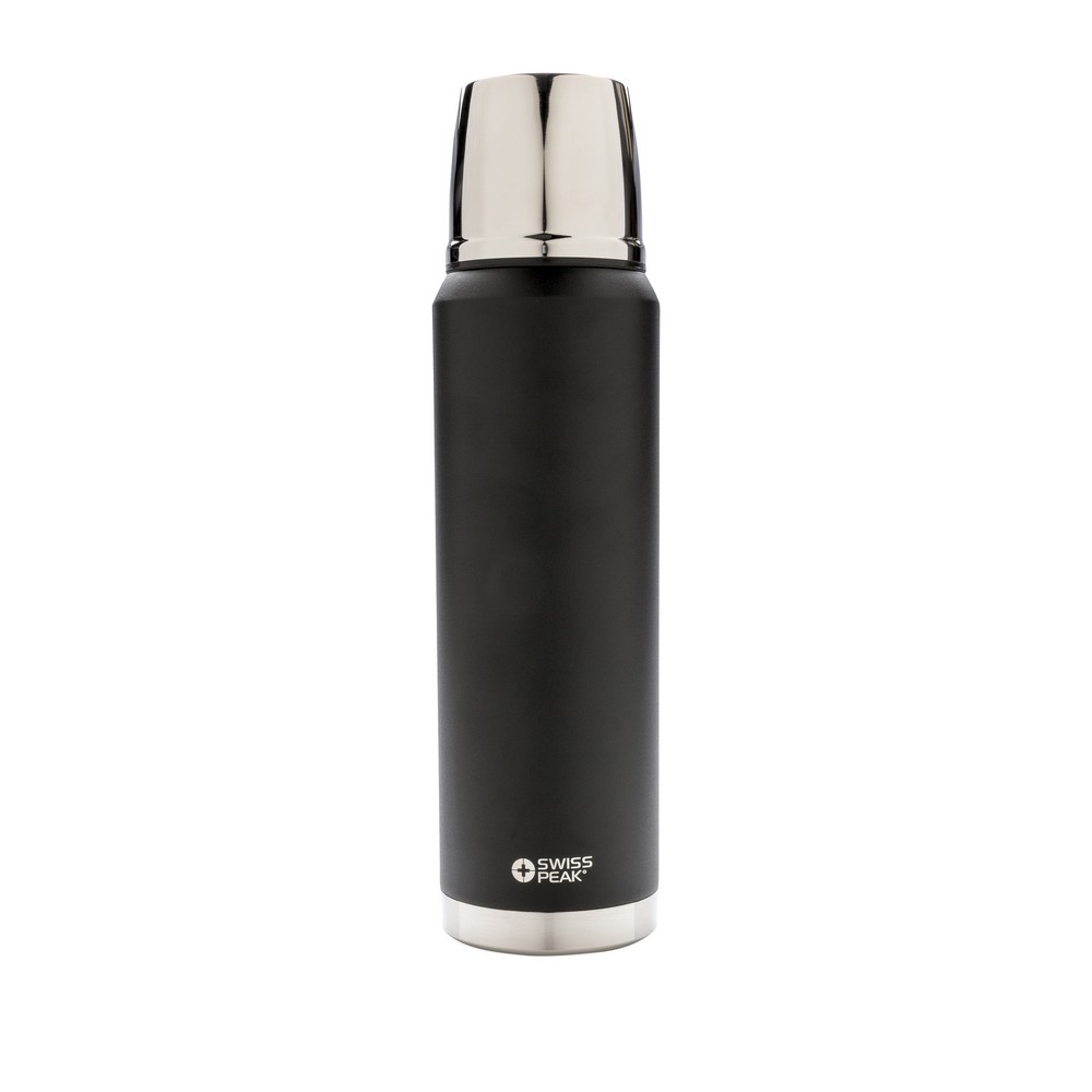 Termos Swiss Peak Elite 1L - izolacja próżniowa 24h - Kubki i butelki termiczne z nadrukiem logo | VEBI - zdjęcie 3