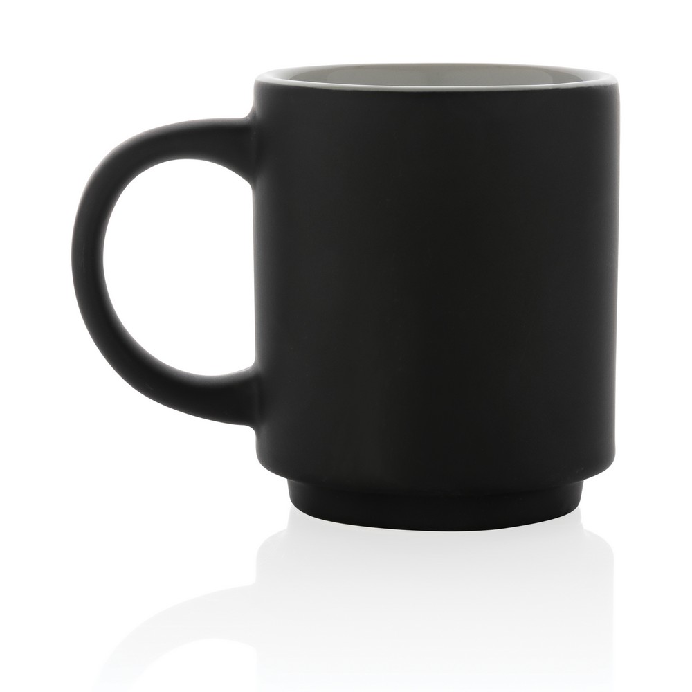 Kubek ceramiczny z możliwością układania w stosy 180ml - Kubki z nadrukiem logo | VEBI - zdjęcie 17