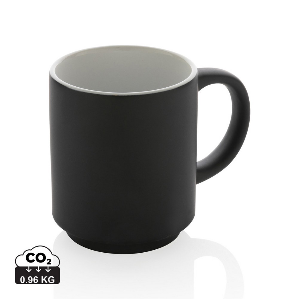 Kubek ceramiczny z możliwością układania w stosy 180ml - Kubki z nadrukiem logo | VEBI - zdjęcie 16