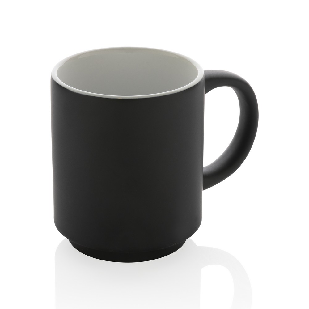 Kubek ceramiczny z możliwością układania w stosy 180ml - Kubki z nadrukiem logo | VEBI - zdjęcie 10
