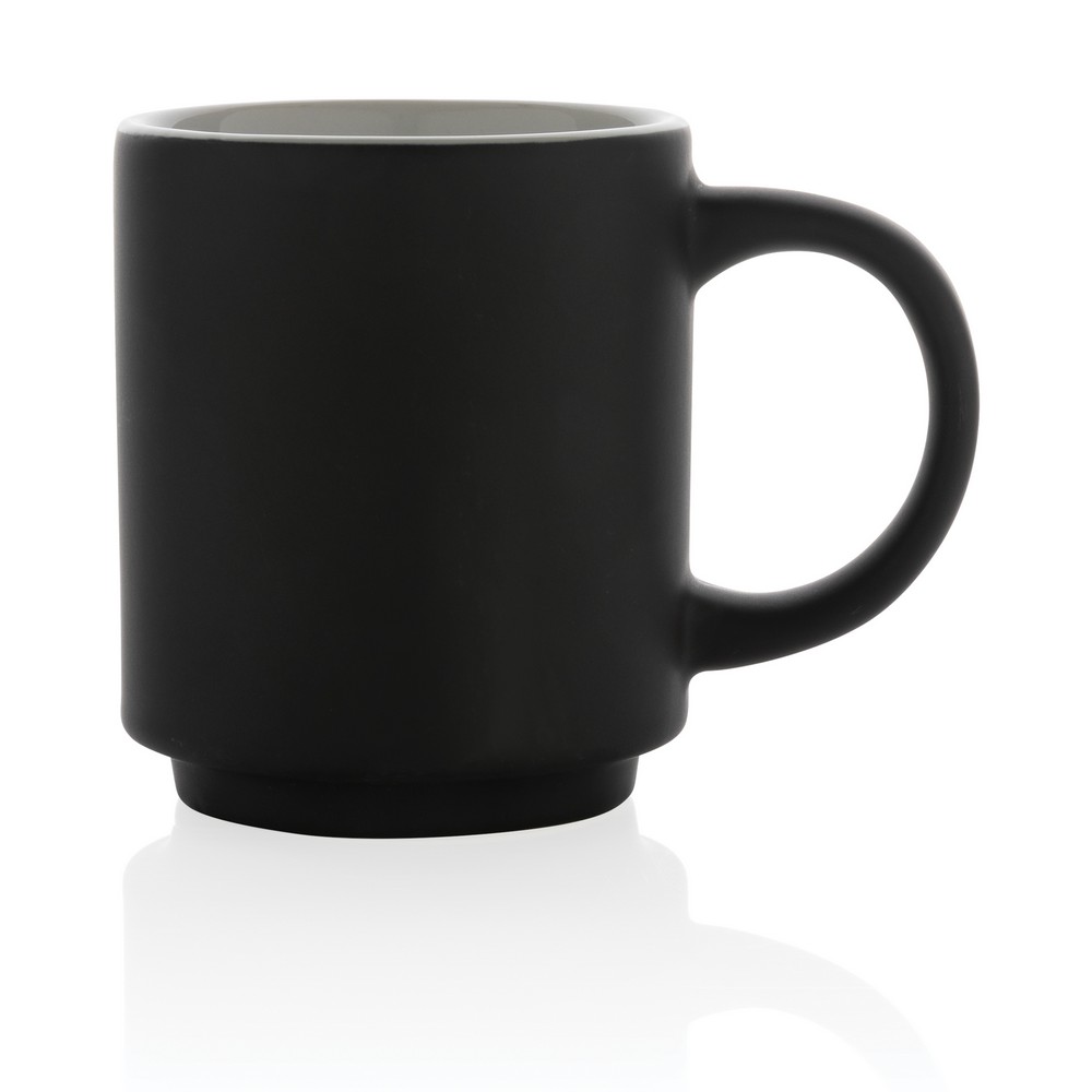 Kubek ceramiczny z możliwością układania w stosy 180ml - Kubki z nadrukiem logo | VEBI - zdjęcie 11