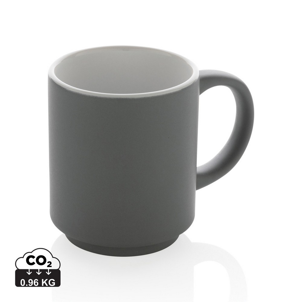 Kubek ceramiczny z możliwością układania w stosy 180ml - Kubki z nadrukiem logo | VEBI - zdjęcie 41