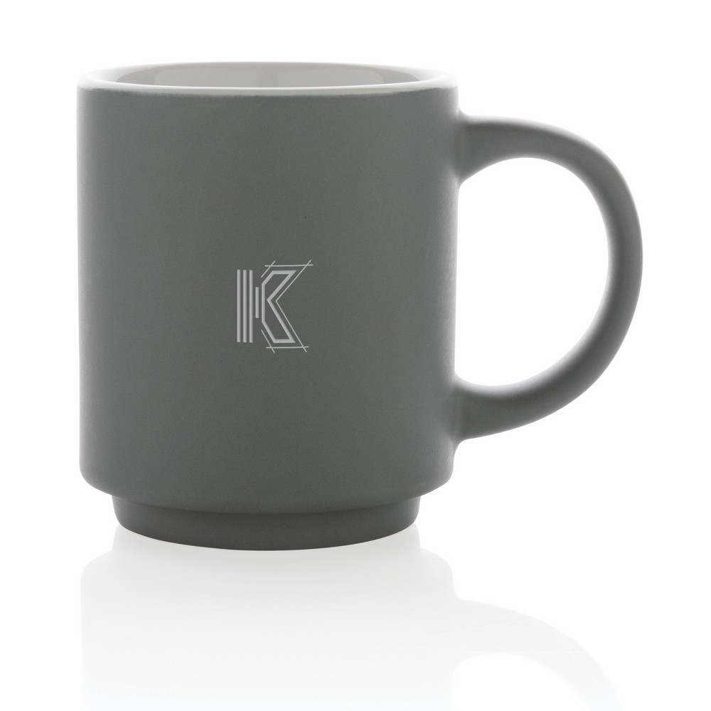 Kubek ceramiczny z możliwością układania w stosy 180ml - Kubki z nadrukiem logo | VEBI - zdjęcie 37