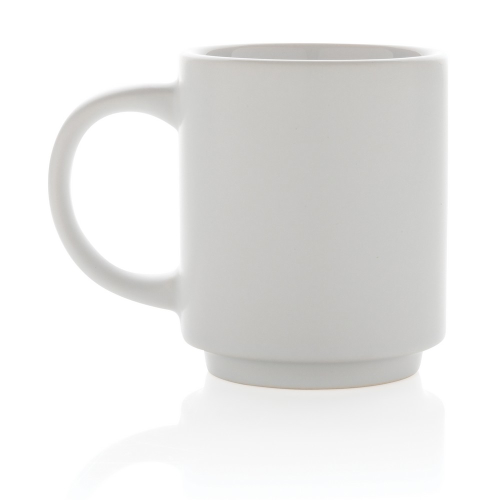 Kubek ceramiczny z możliwością układania w stosy 180ml - Kubki z nadrukiem logo | VEBI - zdjęcie 9