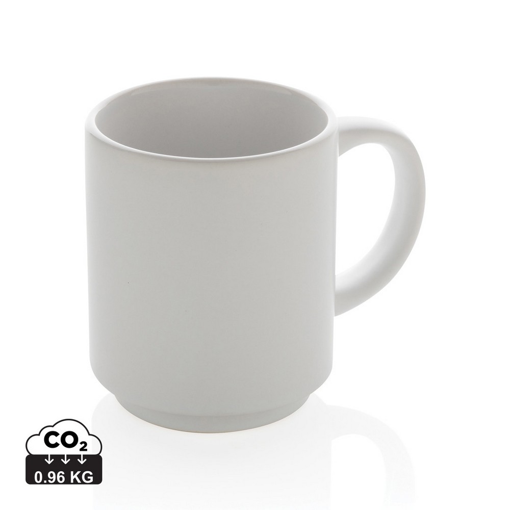 Kubek ceramiczny z możliwością układania w stosy 180ml - Kubki z nadrukiem logo | VEBI - zdjęcie 8