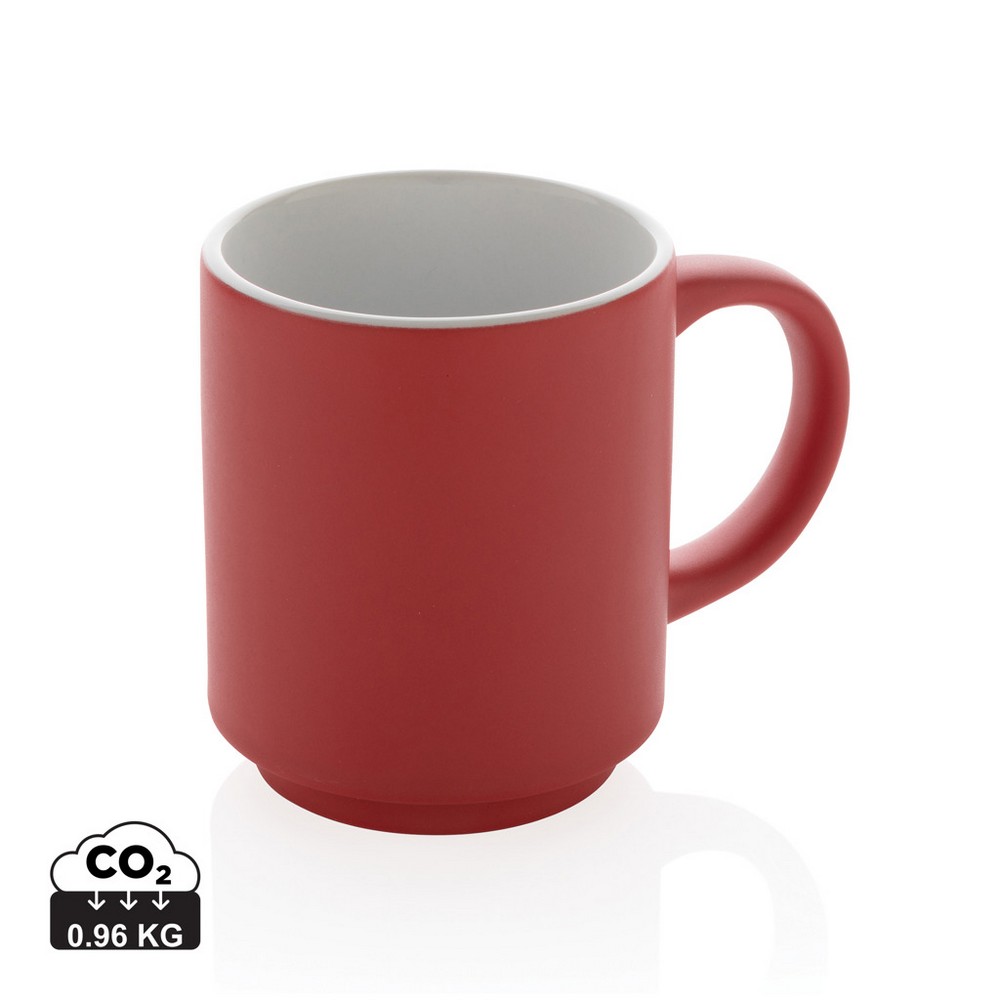 Kubek ceramiczny z możliwością układania w stosy 180ml - Kubki z nadrukiem logo | VEBI - zdjęcie 24