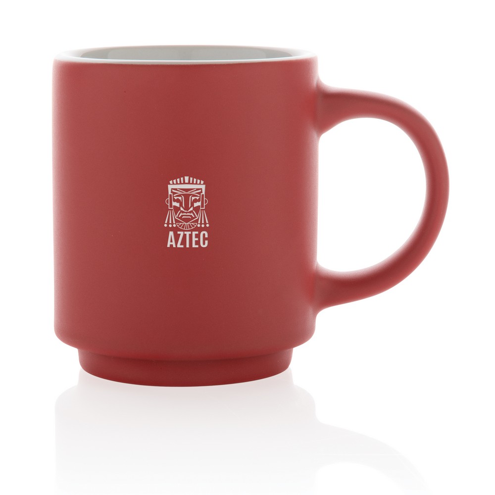 Kubek ceramiczny z możliwością układania w stosy 180ml - Kubki z nadrukiem logo | VEBI - zdjęcie 20