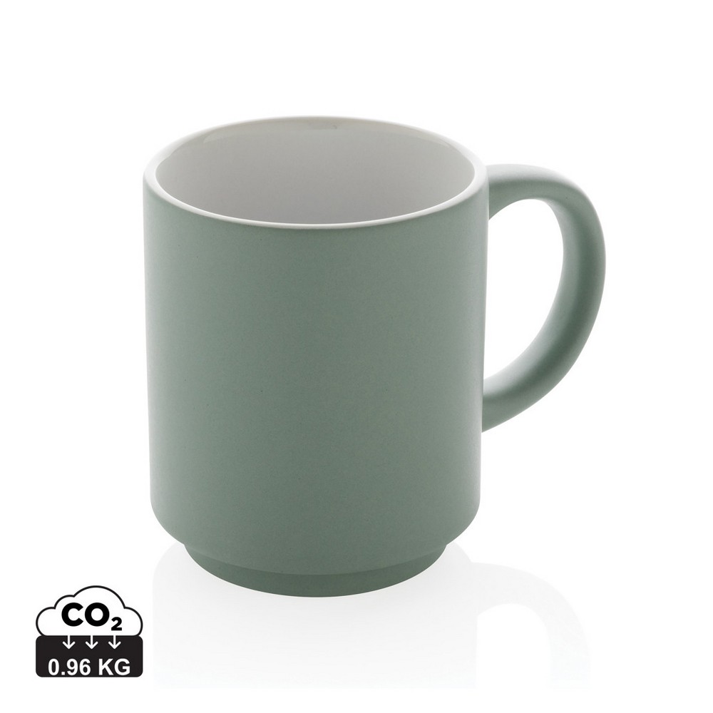 Kubek ceramiczny z możliwością układania w stosy 180ml - Kubki z nadrukiem logo | VEBI - zdjęcie 49