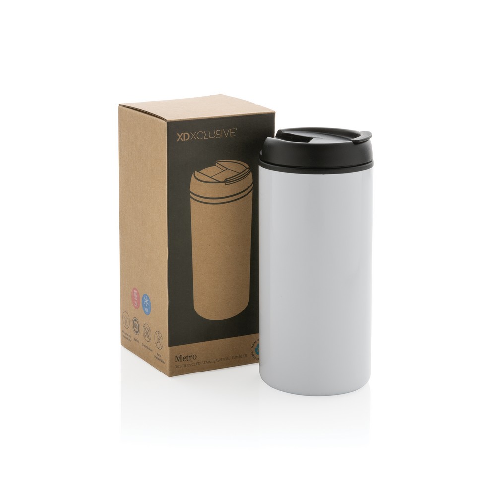 Kubek termiczny Metro 300ml - ekologiczny z recyklingu - Kubki i butelki termiczne z nadrukiem logo | VEBI - zdjęcie 12