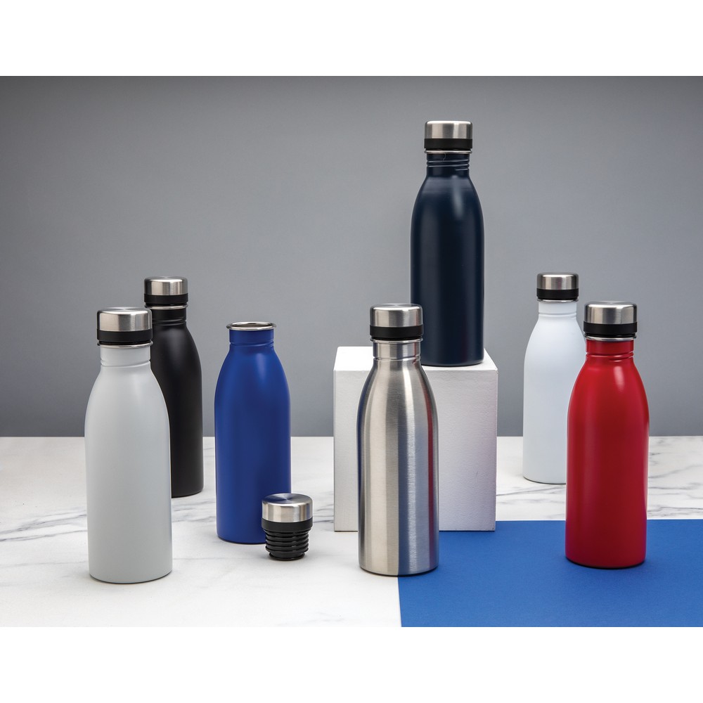 Butelka sportowa 500 ml stal z recyklingu z nadrukiem logo - Butelki i bidony z nadrukiem logo | VEBI - zdjęcie 31