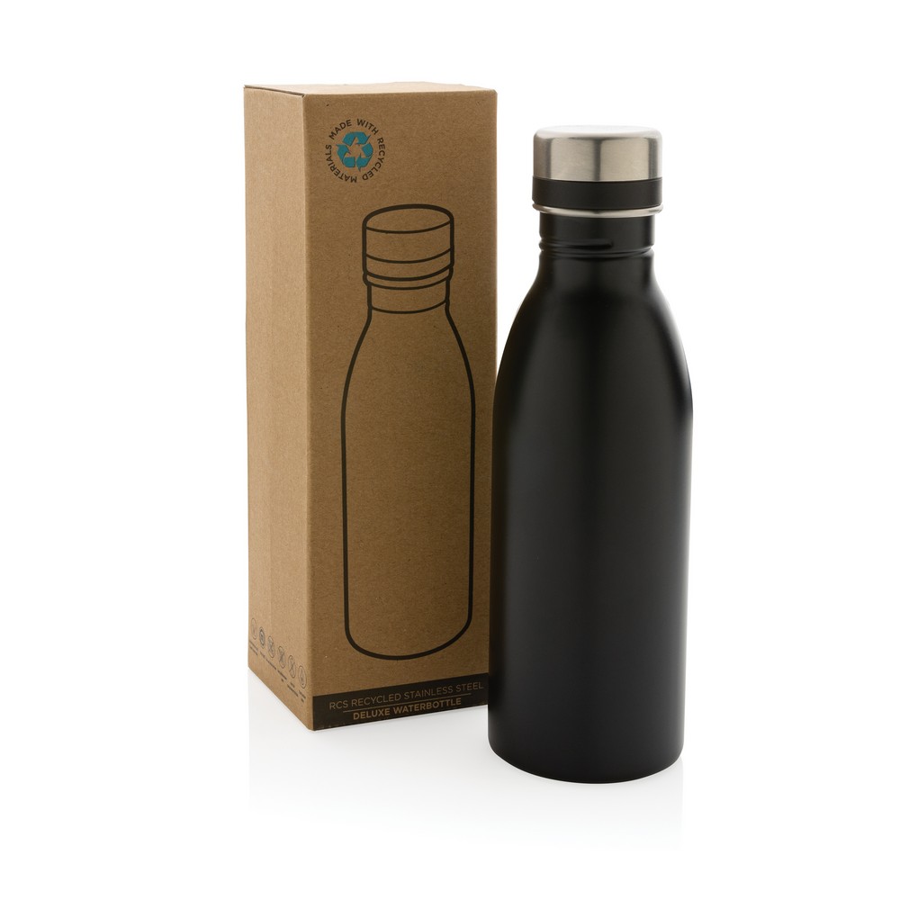 Butelka sportowa 500 ml stal z recyklingu z nadrukiem logo - Butelki i bidony z nadrukiem logo | VEBI - zdjęcie 21