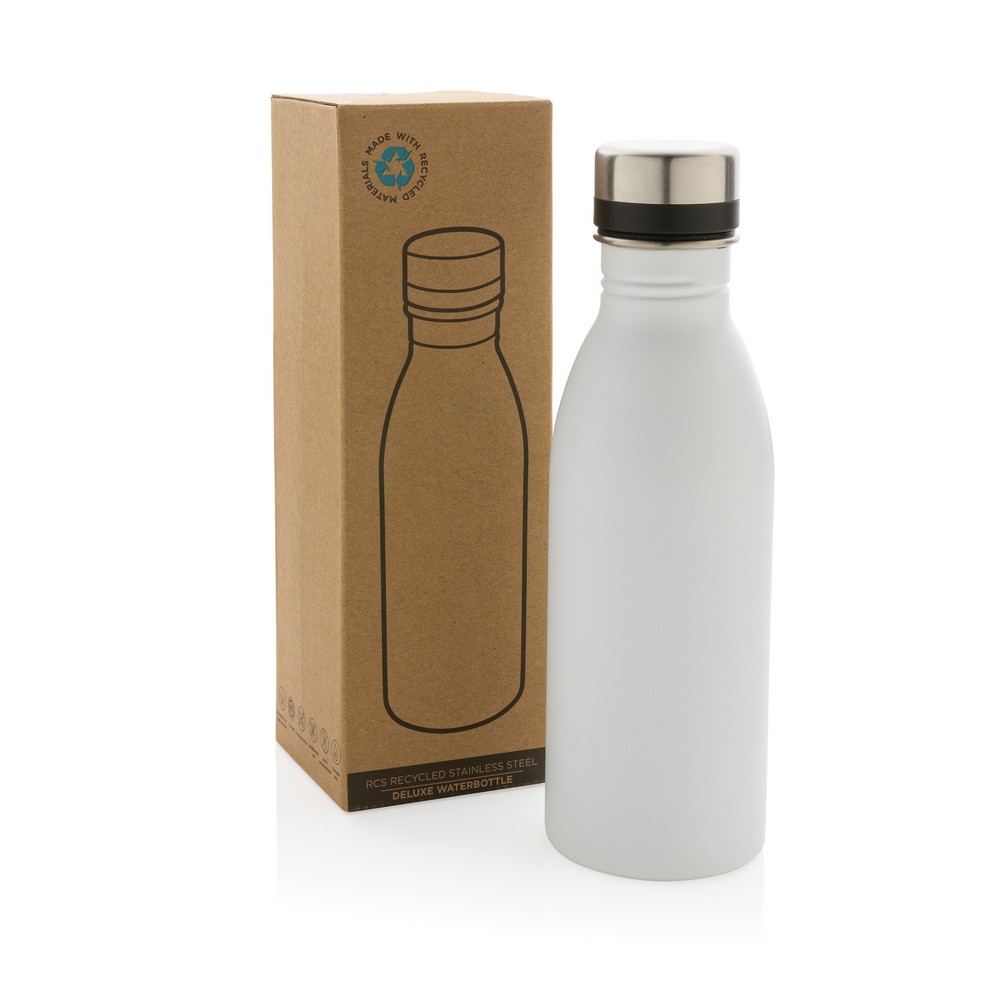 Butelka sportowa 500 ml stal z recyklingu z nadrukiem logo - Butelki i bidony z nadrukiem logo | VEBI - zdjęcie 9