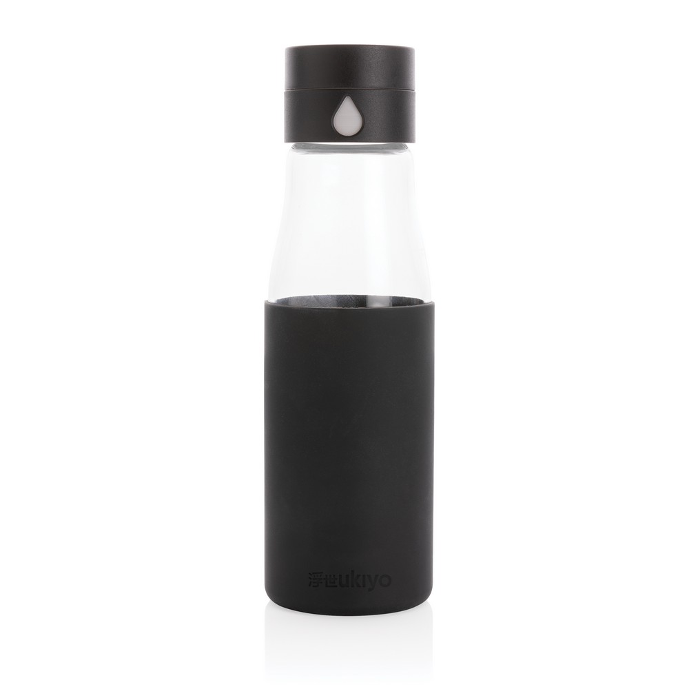 Szklana butelka 650 ml Ukiyo z nadrukiem logo - Kubki z nadrukiem logo | VEBI - zdjęcie 2
