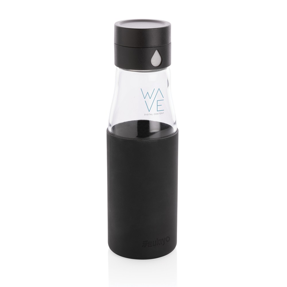 Szklana butelka 650 ml Ukiyo z nadrukiem logo - Kubki z nadrukiem logo | VEBI - zdjęcie 5