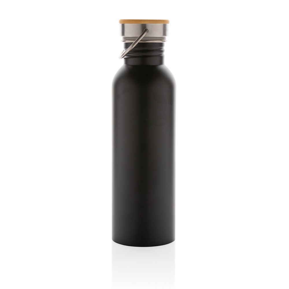 Butelka sportowa stal bambusowa z uchwytem 700ml - Butelki i bidony z nadrukiem logo | VEBI - zdjęcie 13