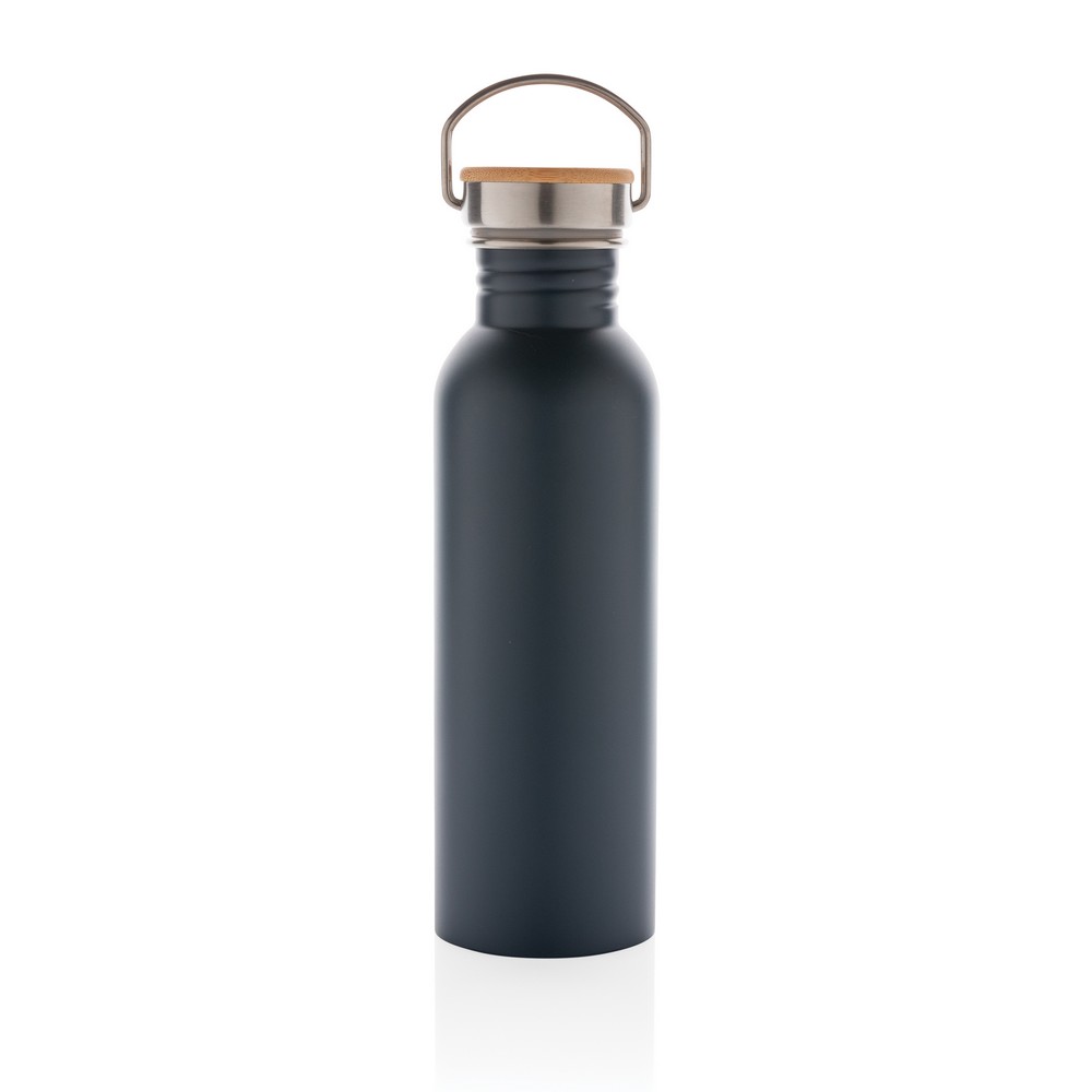 Butelka sportowa stal bambusowa z uchwytem 700ml - Butelki i bidony z nadrukiem logo | VEBI - zdjęcie 21