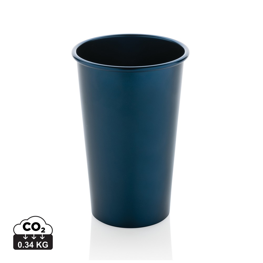 Kubek podróżny EKO 450ml z aluminium z recyklingu - Kubki i butelki termiczne z nadrukiem logo | VEBI - zdjęcie 12