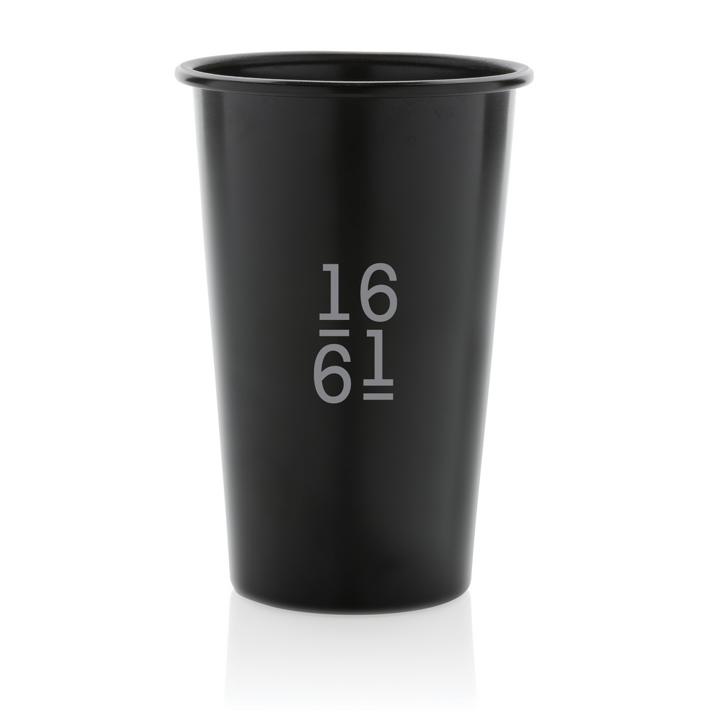 Kubek podróżny EKO 450ml z aluminium z recyklingu - Kubki i butelki termiczne z nadrukiem logo | VEBI - zdjęcie 3
