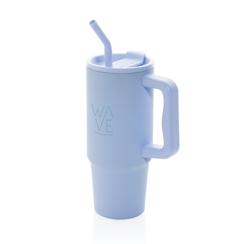 Kubek termiczny eko 900ml ze słomką, nadruk logo - Kubki i butelki termiczne z nadrukiem logo | VEBI - zdjęcie 60
