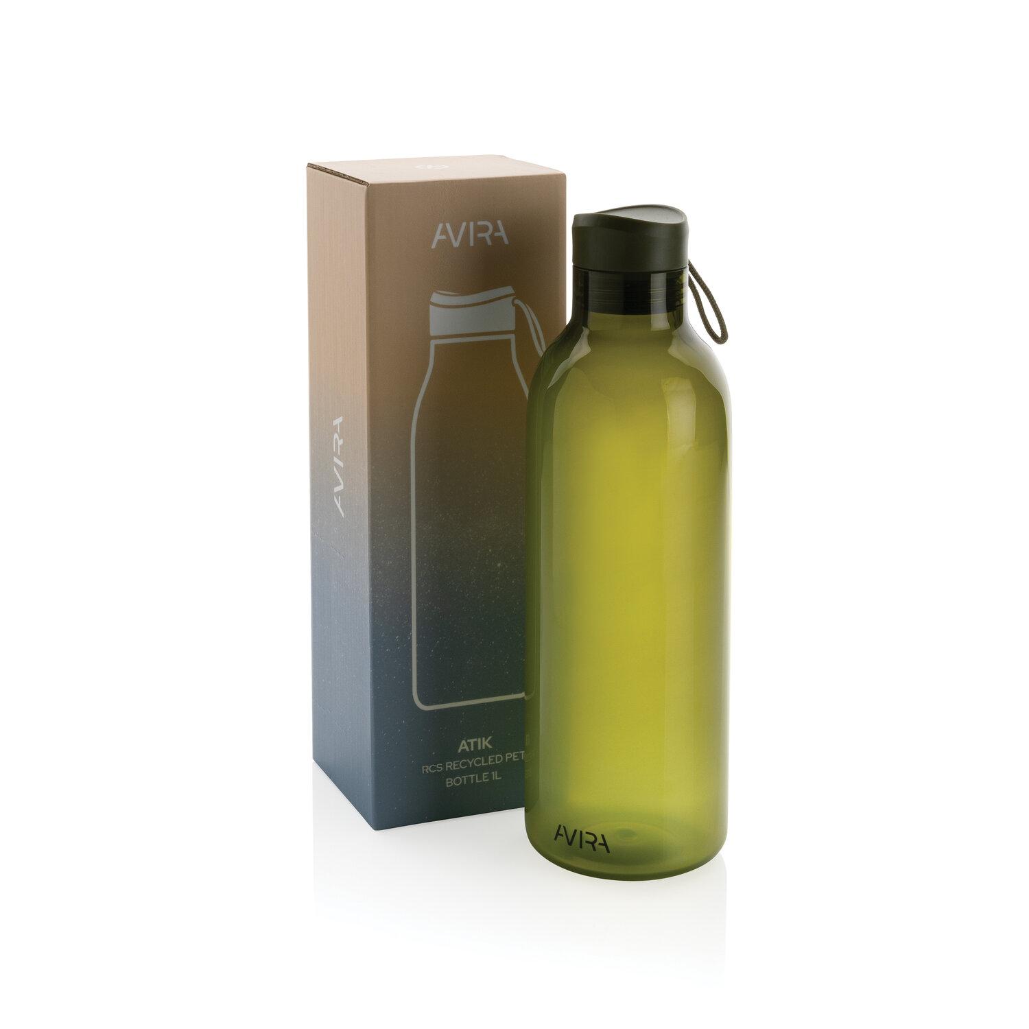 Butelka sportowa ekologiczna 1000ml z RPET - z nadrukiem logo - Butelki i bidony z nadrukiem logo | VEBI - zdjęcie 80