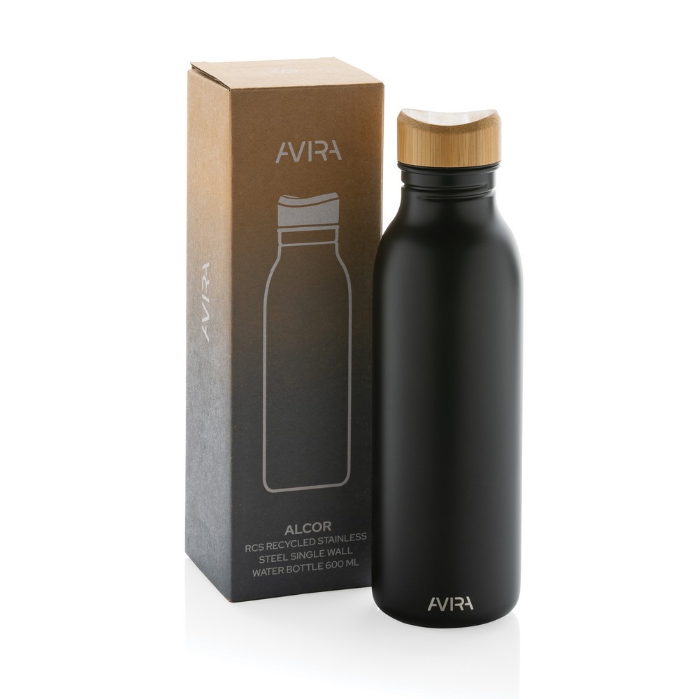 Butelka ze stali z recyklingu Avira Alcor 600ml - Butelki i bidony z nadrukiem logo | VEBI - zdjęcie 21