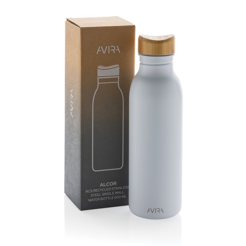 Butelka ze stali z recyklingu Avira Alcor 600ml - Butelki i bidony z nadrukiem logo | VEBI - zdjęcie 10