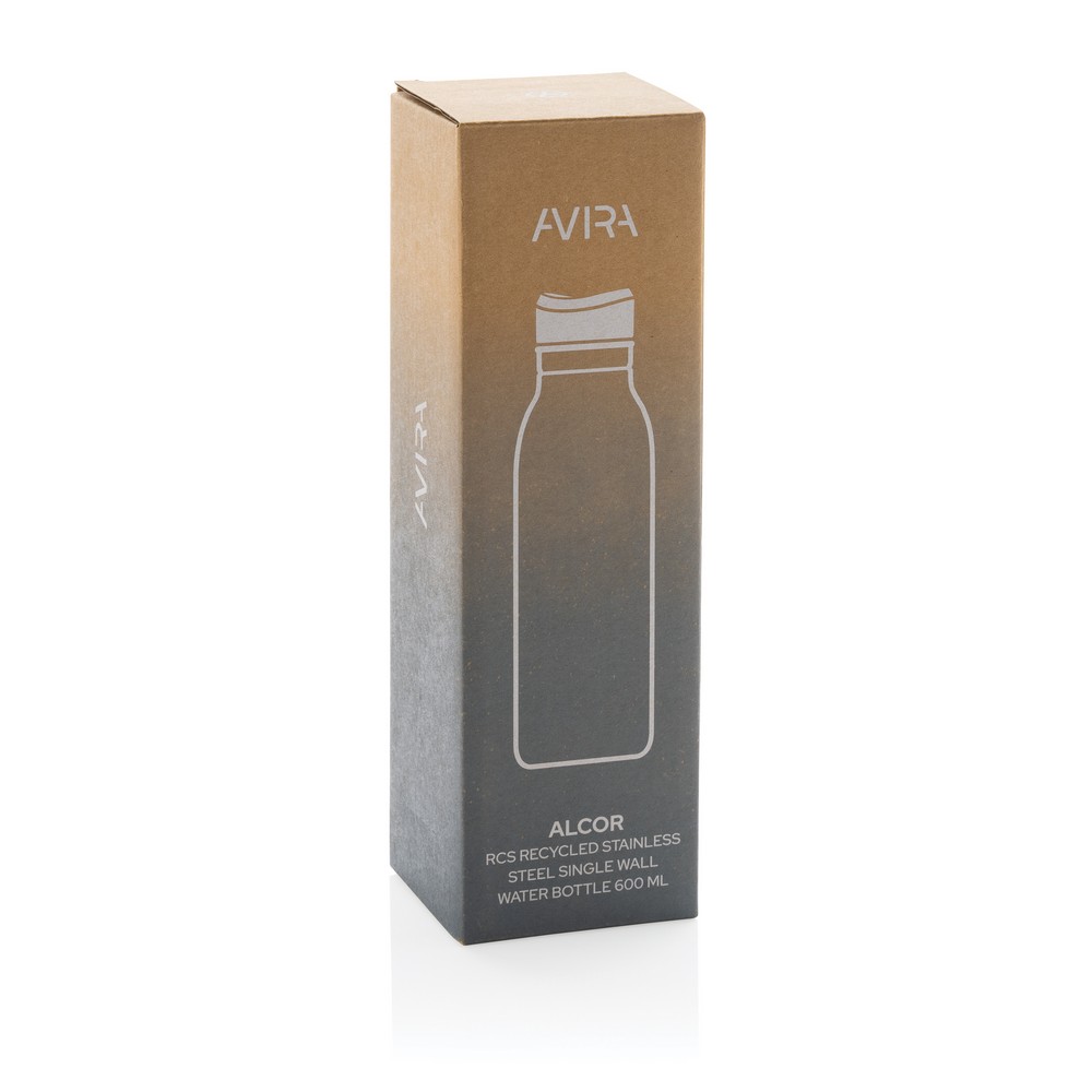 Butelka ze stali z recyklingu Avira Alcor 600ml - Butelki i bidony z nadrukiem logo | VEBI - zdjęcie 11