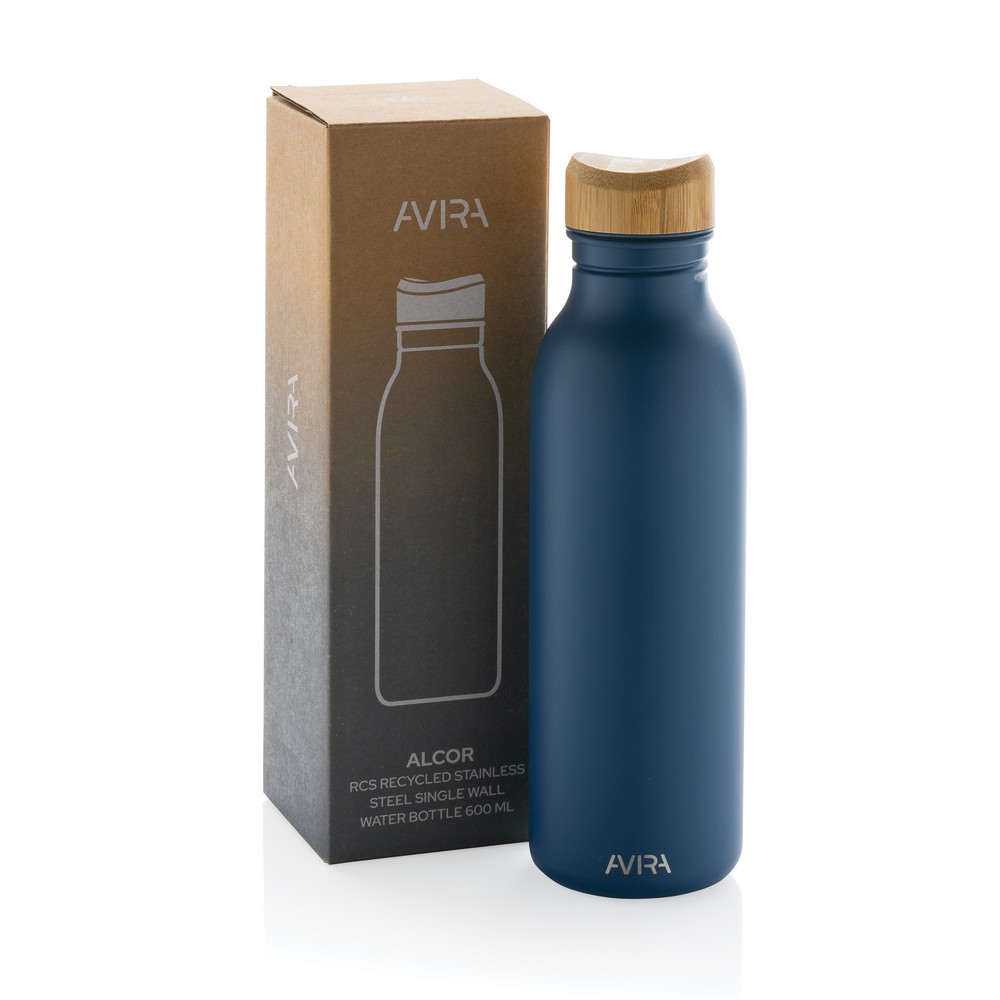 Butelka ze stali z recyklingu Avira Alcor 600ml - Butelki i bidony z nadrukiem logo | VEBI - zdjęcie 32