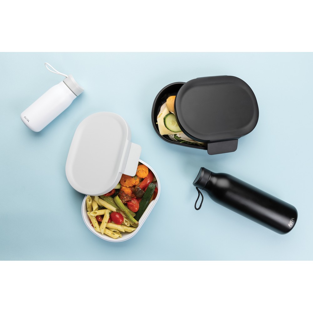 Lunchbox z recyklingu 700ml z opakowaniem-stojak - Pojemniki na żywność z nadrukiem logo | VEBI - zdjęcie 20