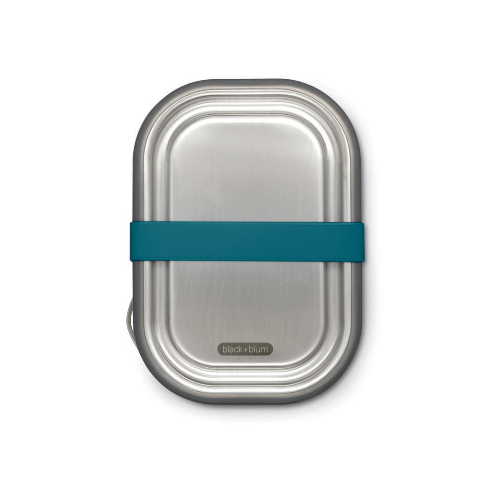 Lunchbox ze stali nierdzewnej 3w1 Black+Blum z logo firmy - Pojemniki na żywność z nadrukiem logo | VEBI - zdjęcie 4