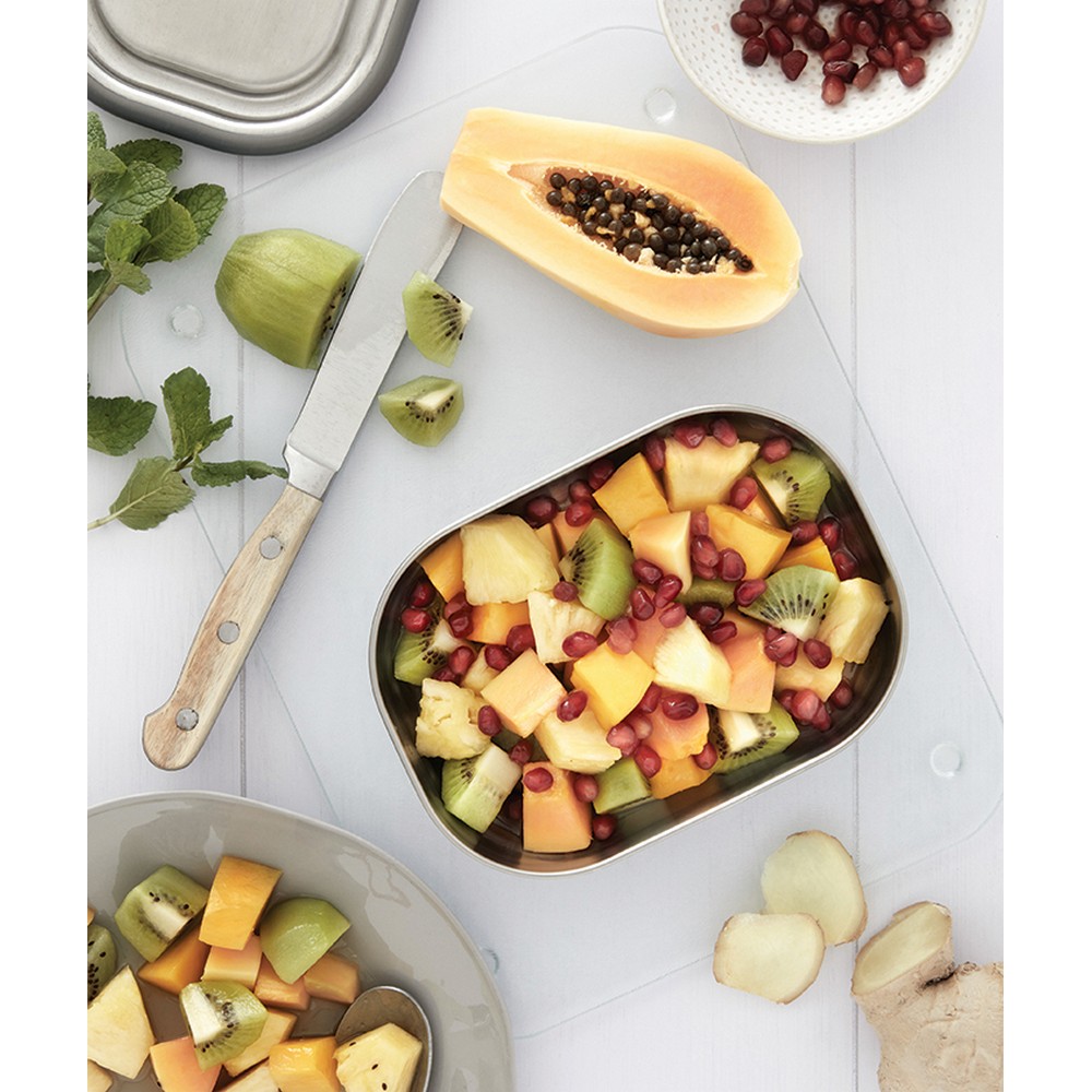 Lunchbox ze stali nierdzewnej 3w1 Black+Blum z logo firmy - Pojemniki na żywność z nadrukiem logo | VEBI - zdjęcie 12