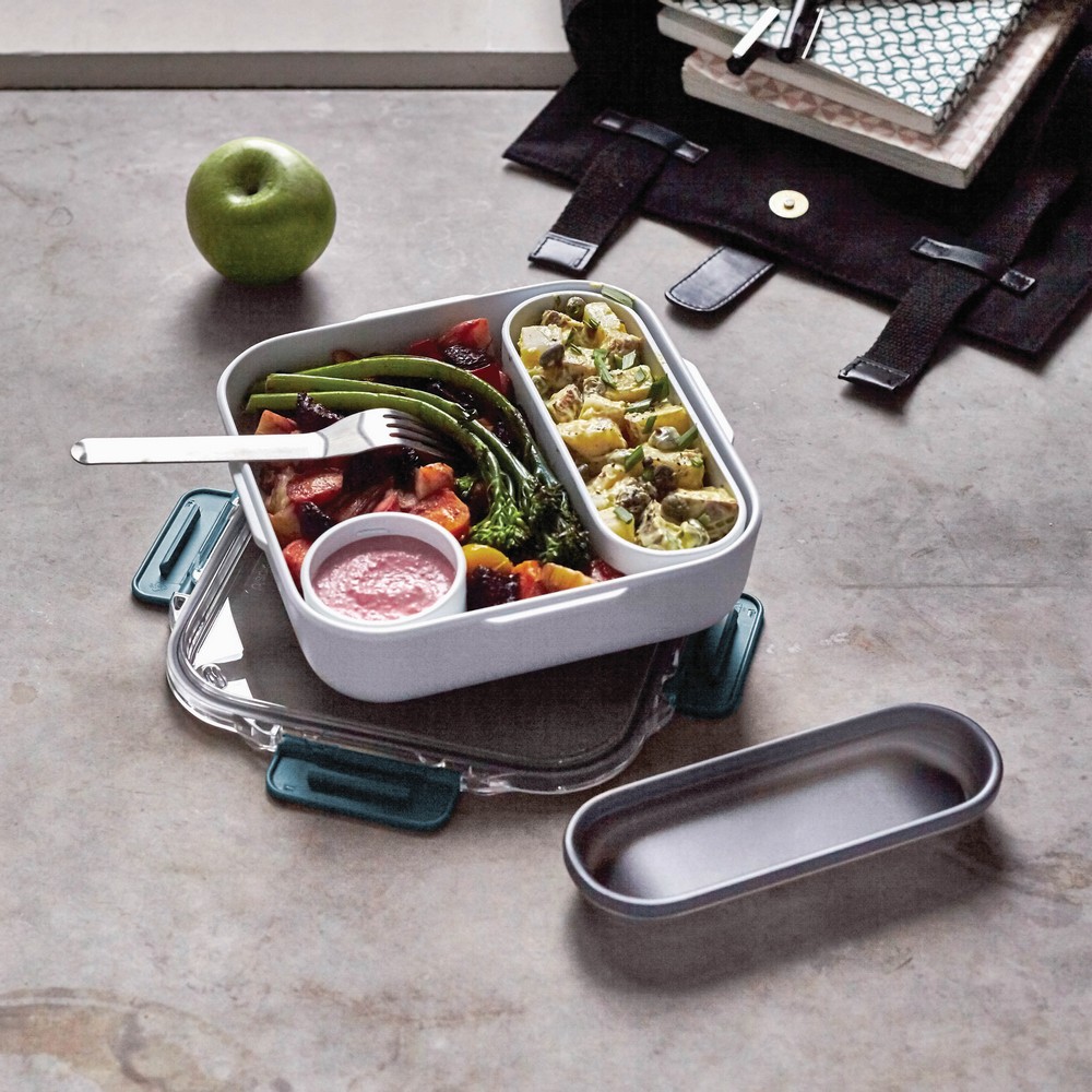 Lunchbox Black+Blum – eleganckie pudełko śniadaniowe - Pojemniki na żywność z nadrukiem logo | VEBI - zdjęcie 6