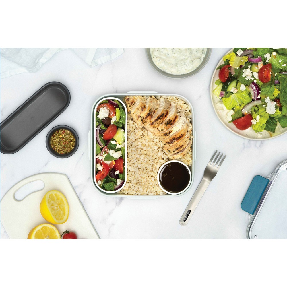 Lunchbox Black+Blum – eleganckie pudełko śniadaniowe - Pojemniki na żywność z nadrukiem logo | VEBI - zdjęcie 7