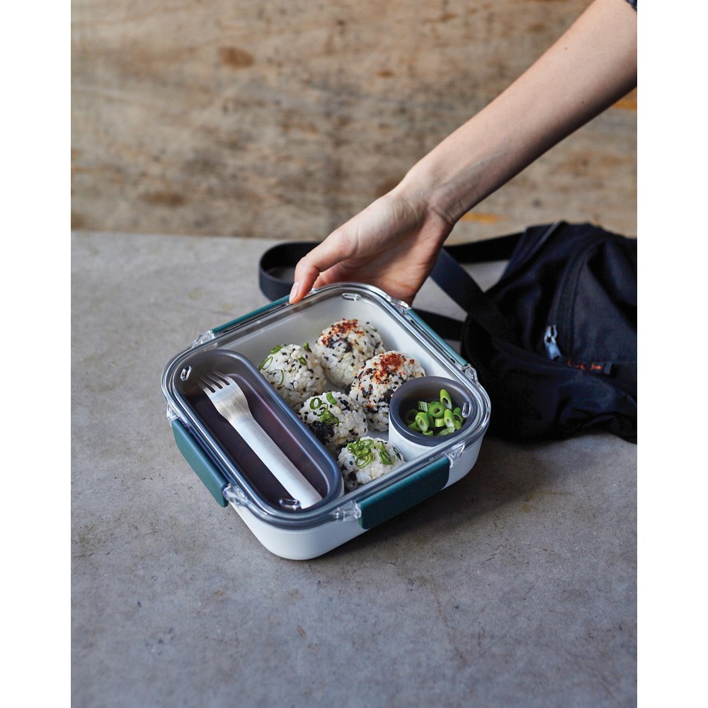 Lunchbox Black+Blum – eleganckie pudełko śniadaniowe - Pojemniki na żywność z nadrukiem logo | VEBI - zdjęcie 8