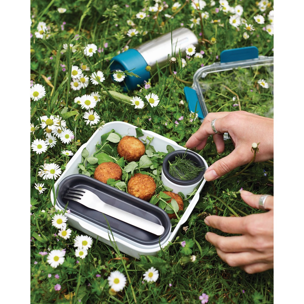 Lunchbox Black+Blum – eleganckie pudełko śniadaniowe - Pojemniki na żywność z nadrukiem logo | VEBI - zdjęcie 9
