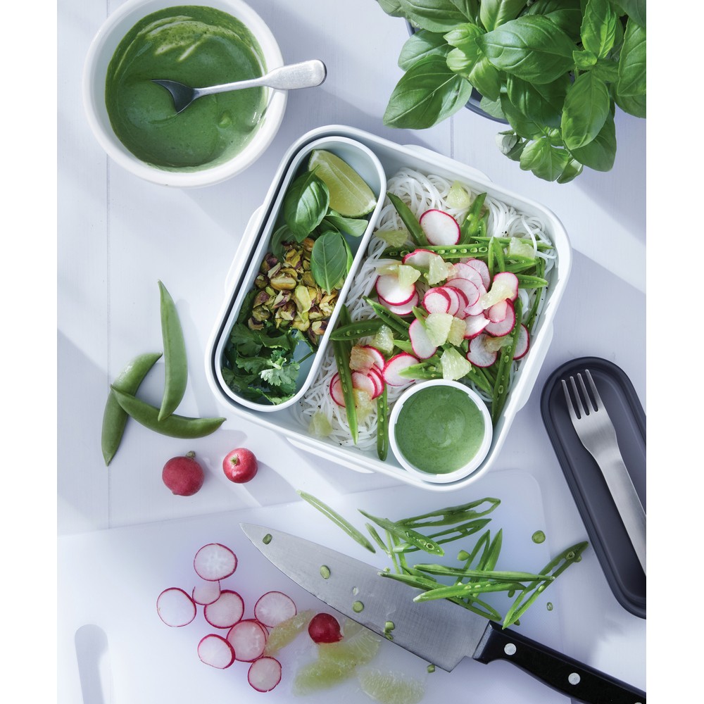 Lunchbox Black+Blum – eleganckie pudełko śniadaniowe - Pojemniki na żywność z nadrukiem logo | VEBI - zdjęcie 14