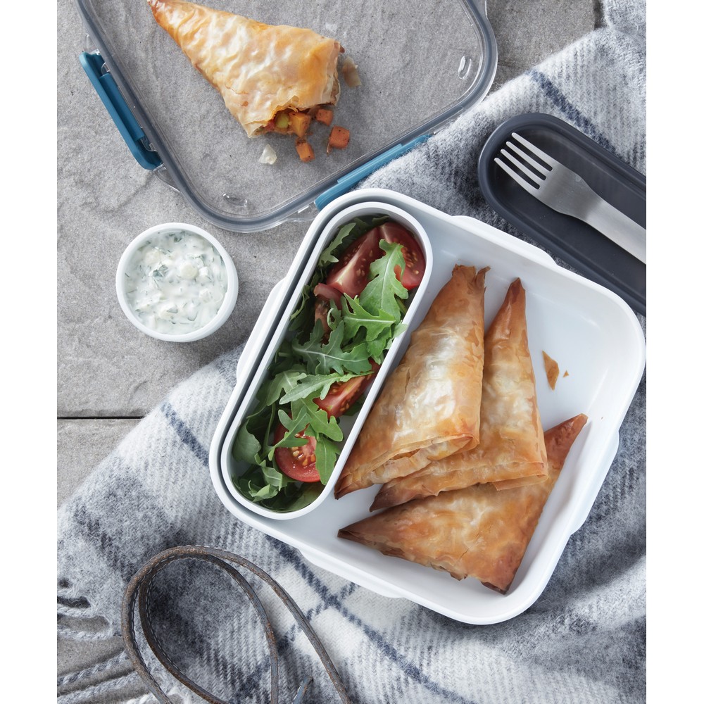 Lunchbox Black+Blum – eleganckie pudełko śniadaniowe - Pojemniki na żywność z nadrukiem logo | VEBI - zdjęcie 16