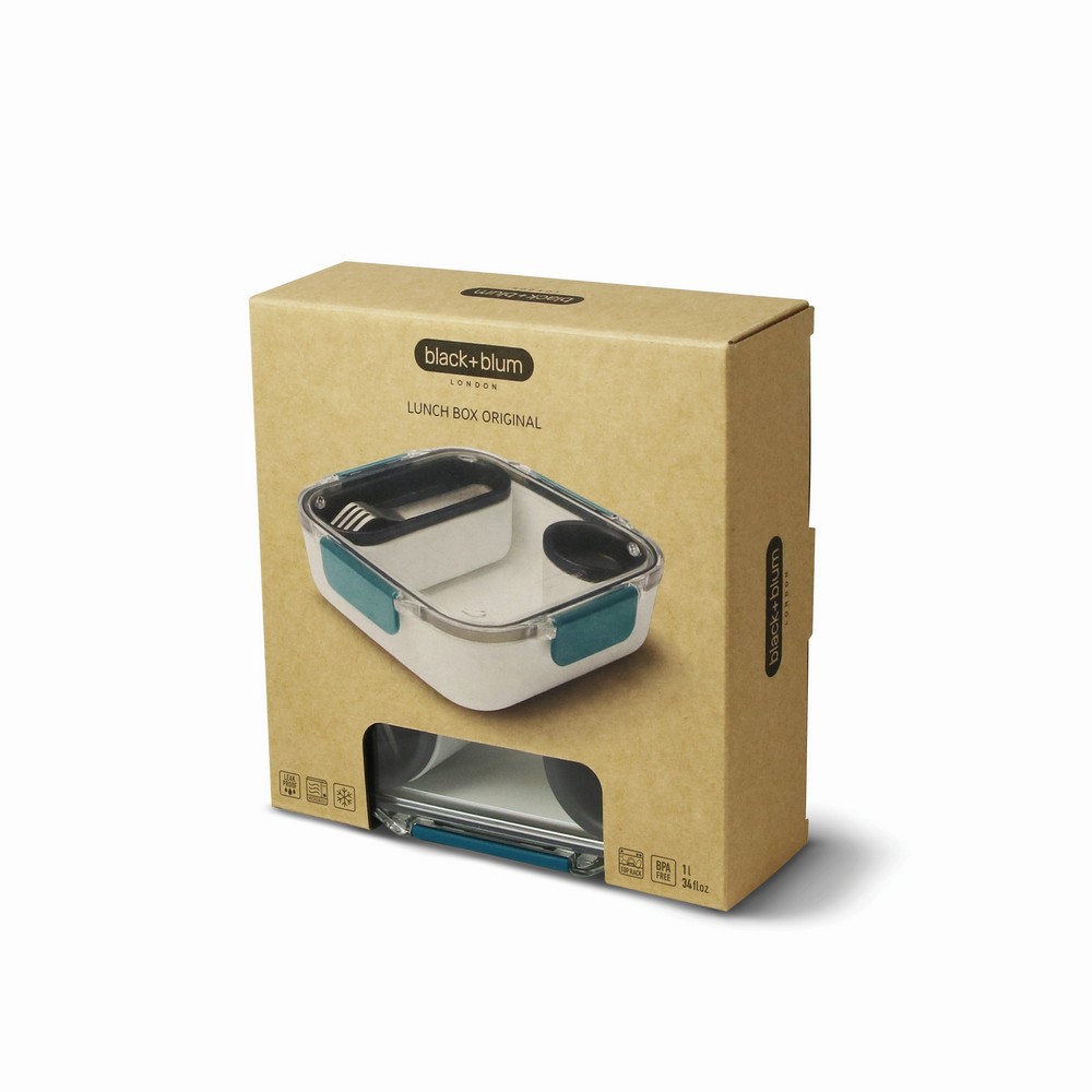 Lunchbox Black+Blum – eleganckie pudełko śniadaniowe - Pojemniki na żywność z nadrukiem logo | VEBI - zdjęcie 19