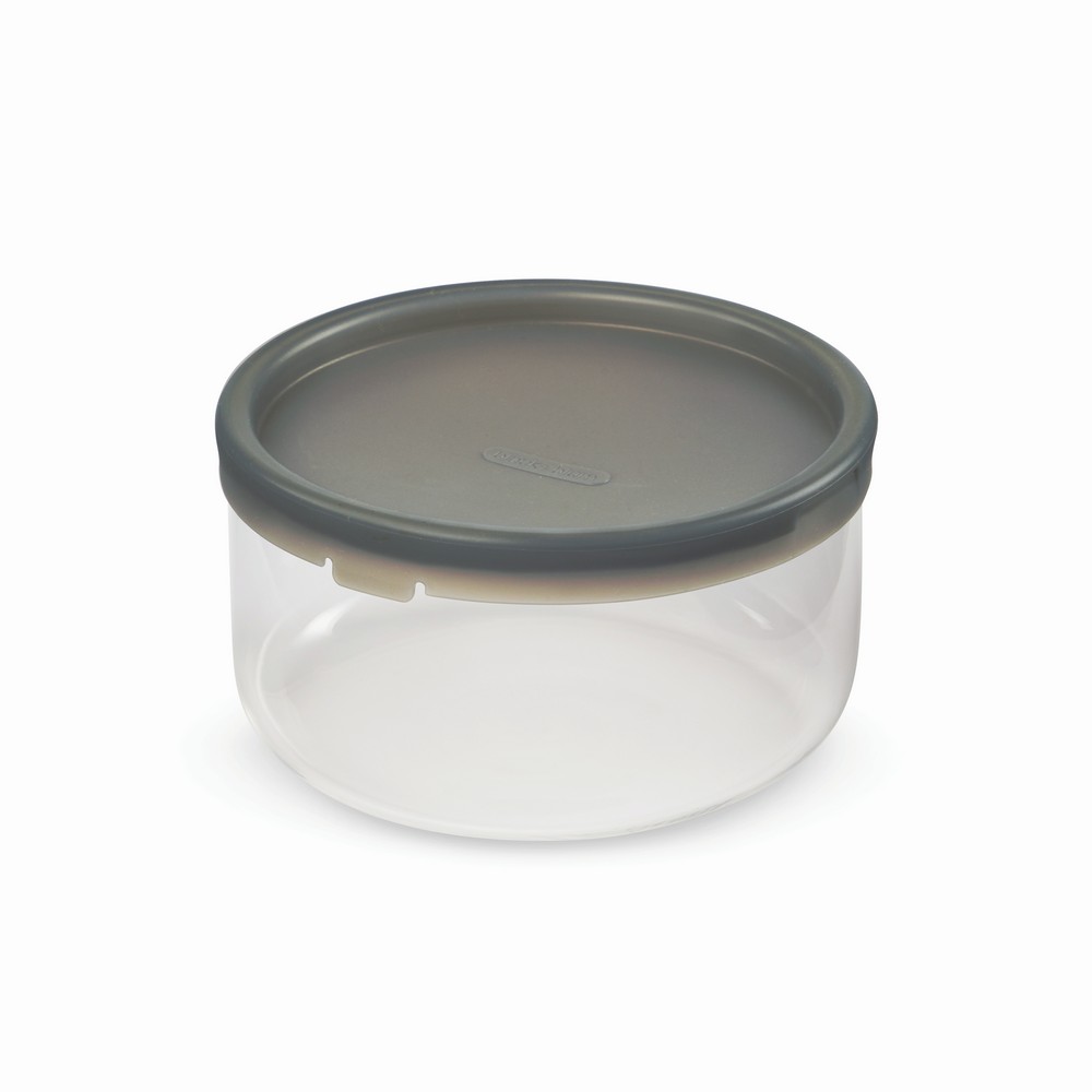 Szklany lunchbox 750ml z ekologiczną podstawą - Pojemniki na żywność z nadrukiem logo | VEBI - zdjęcie 4