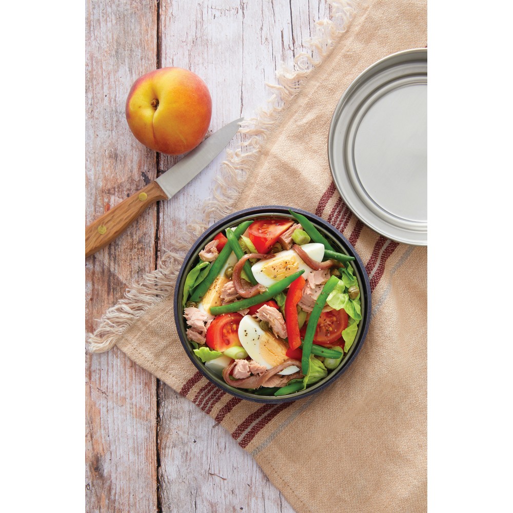Szklany lunchbox 750ml z ekologiczną podstawą - Pojemniki na żywność z nadrukiem logo | VEBI - zdjęcie 13