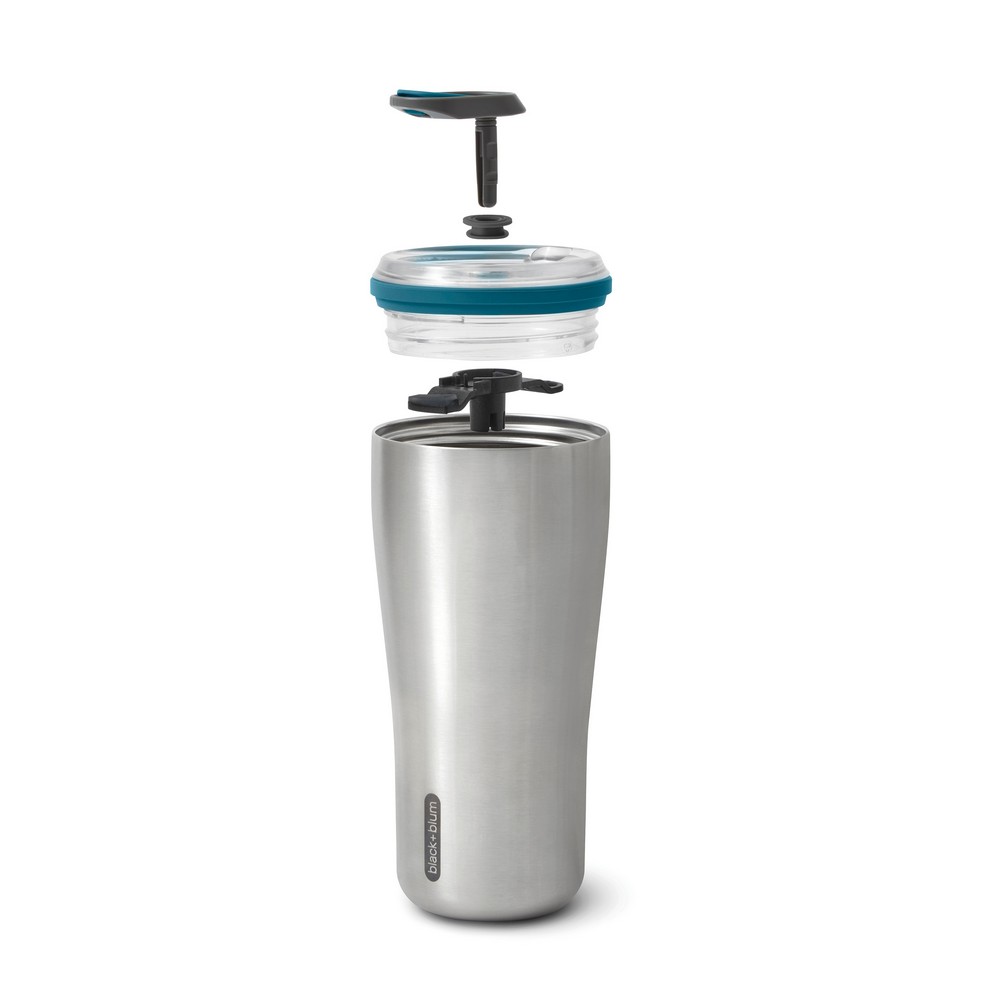Kubek termiczny Black+Blum 600 ml – stalowy, szczelny - Kubki i butelki termiczne z nadrukiem logo | VEBI - zdjęcie 4