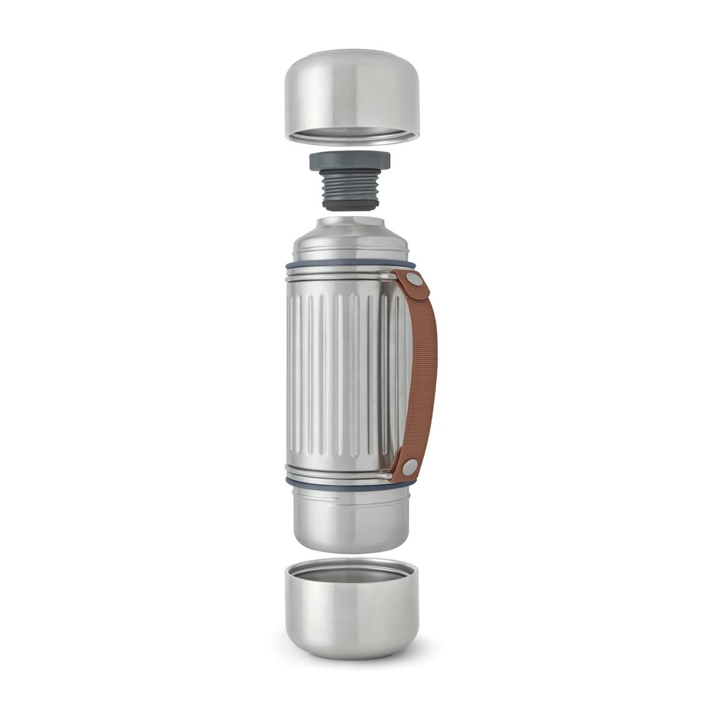 Termos ze stalowymi kubkami Black+Blum Duo 1000ml - Kubki i butelki termiczne z nadrukiem logo | VEBI - zdjęcie 5